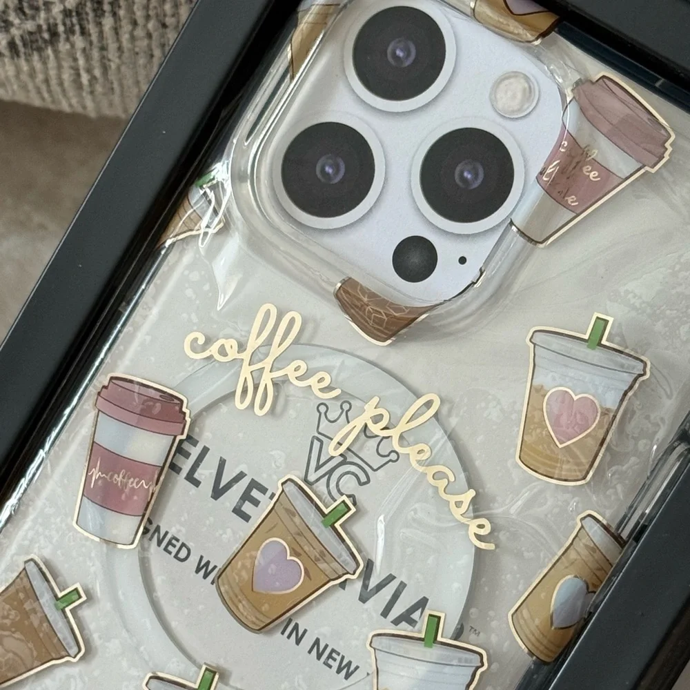 Velvet Caviar Coffee Please iPhone 15 Pro Max Phone Case - Picture 3 of 8